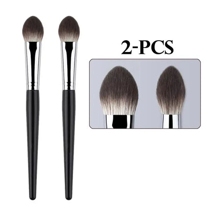 1/2PCS Peach Heart Blusher Brush - Liten Flat Precise Brush för puder, kräm & flytande Blush