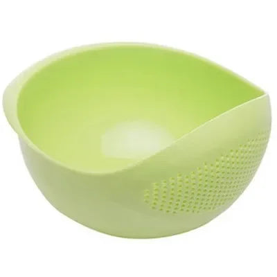 1PC Plastic Ris Sieve & Drain Basket med handtag – Multi-Purpose Kitchen Strainer Bowl för tvätt ris, grönsaker och frukter