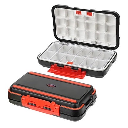Premium Vattentät dubbelsidig fisketakle Box - Multifunktionell Bait & Tool Organizer
