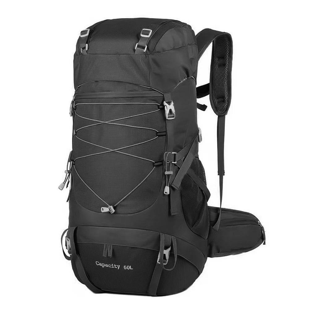 WESTTUNE 50L Vattentät Vandring Ryggsäck med regnskydd – Multifunktionell Outdoor Travel & Mountaining Bag