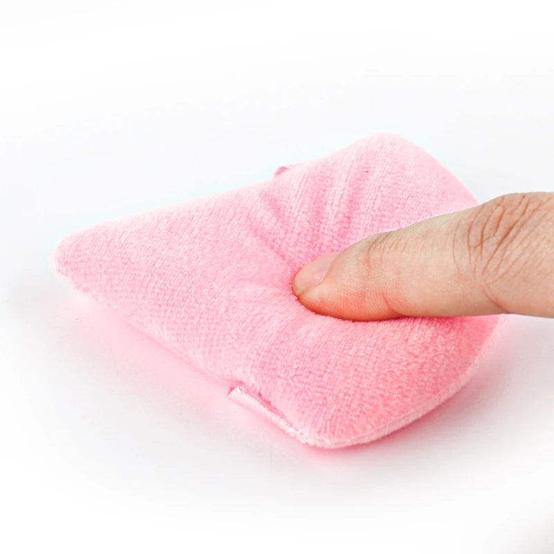 SHIDSIHANGPIN Triangle Velvet Powder Puff – Återanvändbart ansikte Kosmetisk Sponge, Mini Cotton Makeup Puff för Foundation, ögonskugga och skönhetsverktyg (1/2/3/6st)