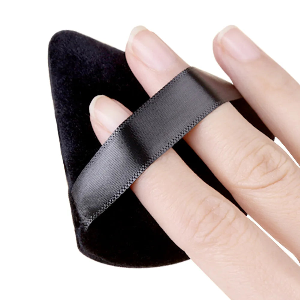 20/30Pcs Triangle Velvet Powder Puff – Våt & Torr användning Makeup Sponge för Foundation, Cosmetics, och Beauty Blending