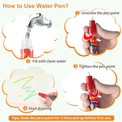 100x80CM Magisk vattenritningsmatta – Återanvändbar Doodle Board Montessori Utbildningsleksak för barn