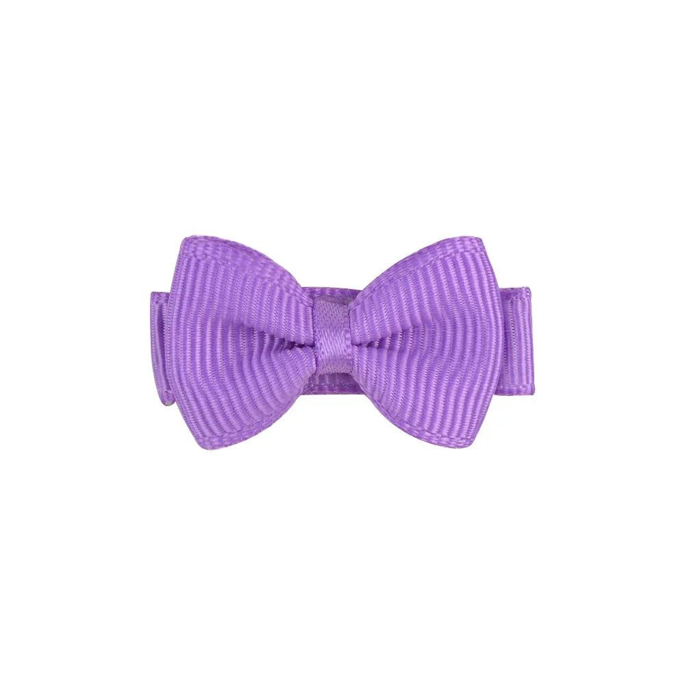 1.2 Inches Mini Hår Bows med clips - fasta färger Hårgrepp för barn & Baby Girl
