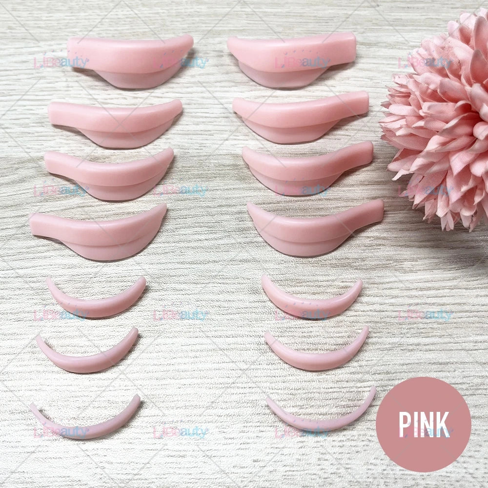 Libeauty 7 Paris Återanvändbara Lash Lift Shield Pads – Silicone Eyelash Curler & Curling Iron Tillbehör, Makeup Tool