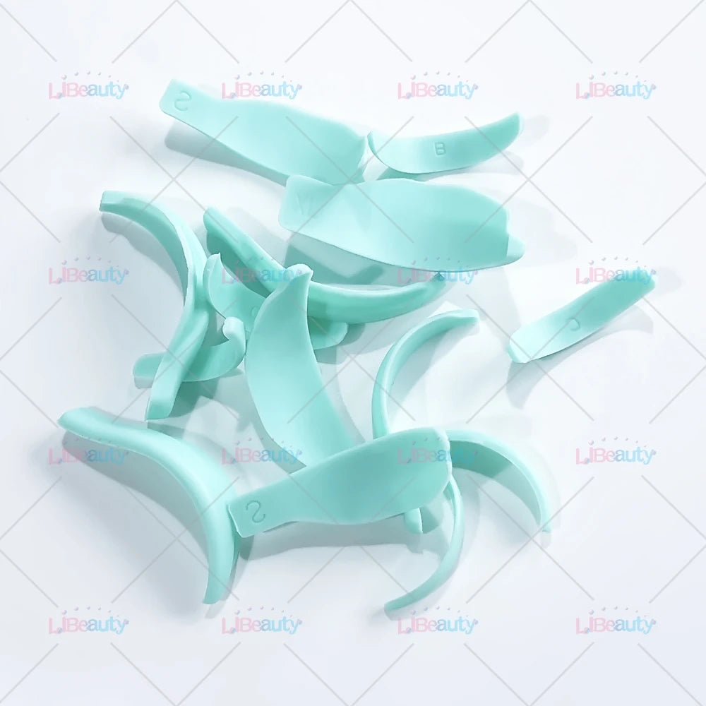 Libeauty 7 Paris Återanvändbara Lash Lift Shield Pads – Silicone Eyelash Curler & Curling Iron Tillbehör, Makeup Tool