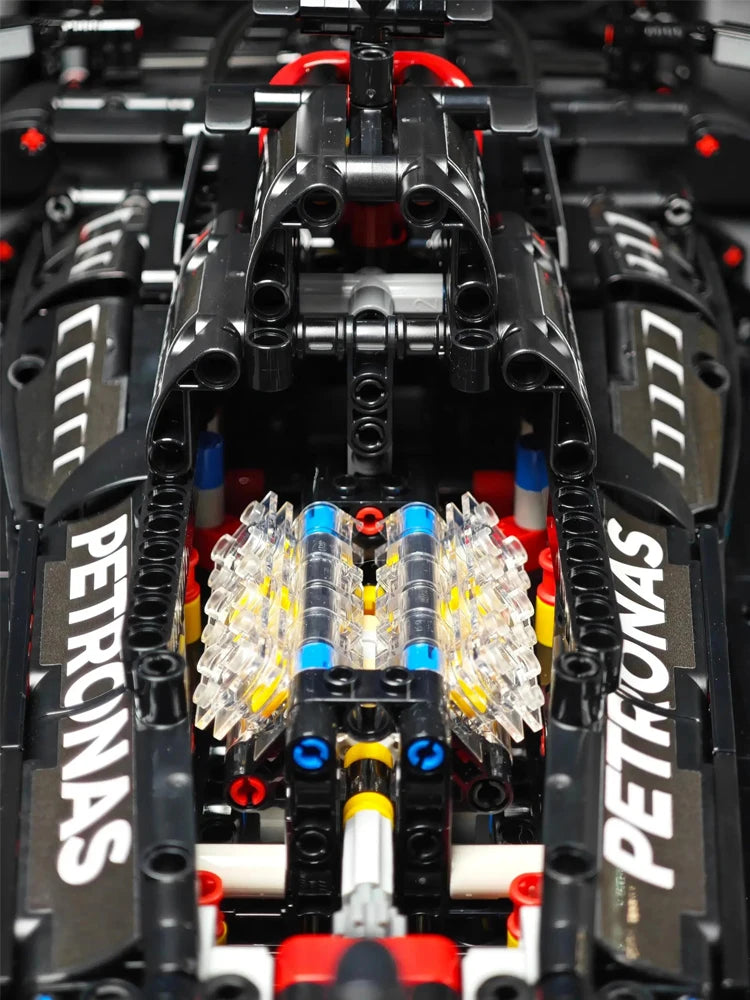 Technology 1642PCS Mechanical Racing Car Building Blocks – W14 Venue Racing Model Kit for Adults & Kids