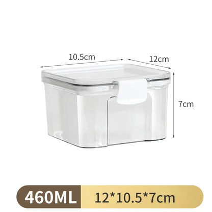 1PC Lufttät försluten förvaringsburk – Plastgröna, Pasta & kryddbehållare  på Moisture-Proof Kitchen Organizer Box