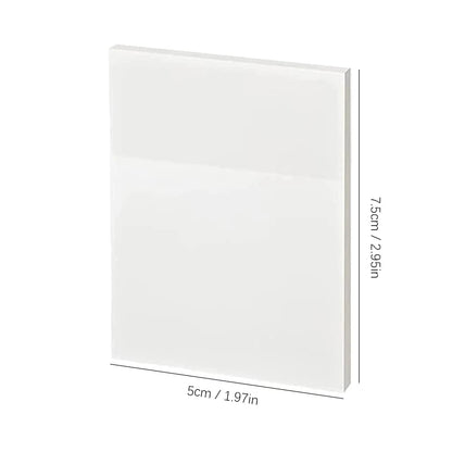 50 Plåt Transparent Sticky Notes – Vattentäta Meddelande & Signatur Stickers för Anteckningsböcker