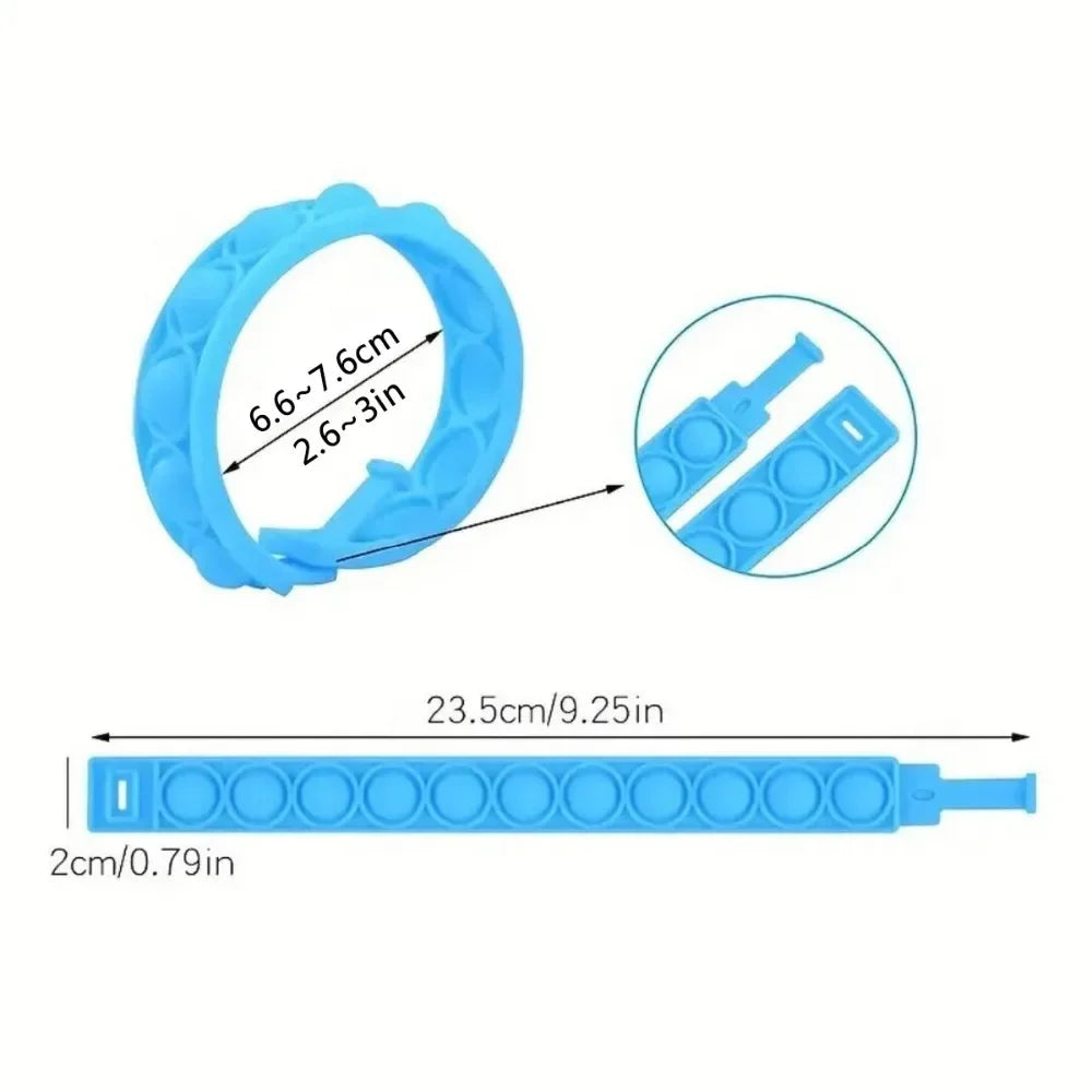 12/24/36PCS Silikon Färgglada Bubble Wristband - Barn Fest Favoriter, Födelsedag Gåvor, Bröllop Souvenirer, Karneval & Semester Armband