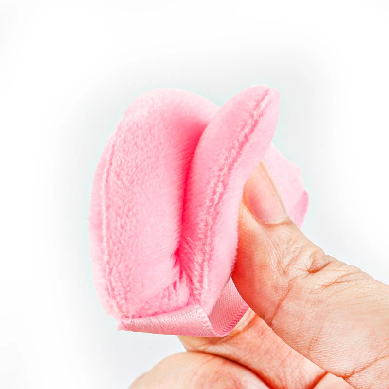 SHIDSIHANGPIN Triangle Velvet Powder Puff – Återanvändbart ansikte Kosmetisk Sponge, Mini Cotton Makeup Puff för Foundation, ögonskugga och skönhetsverktyg (1/2/3/6st)