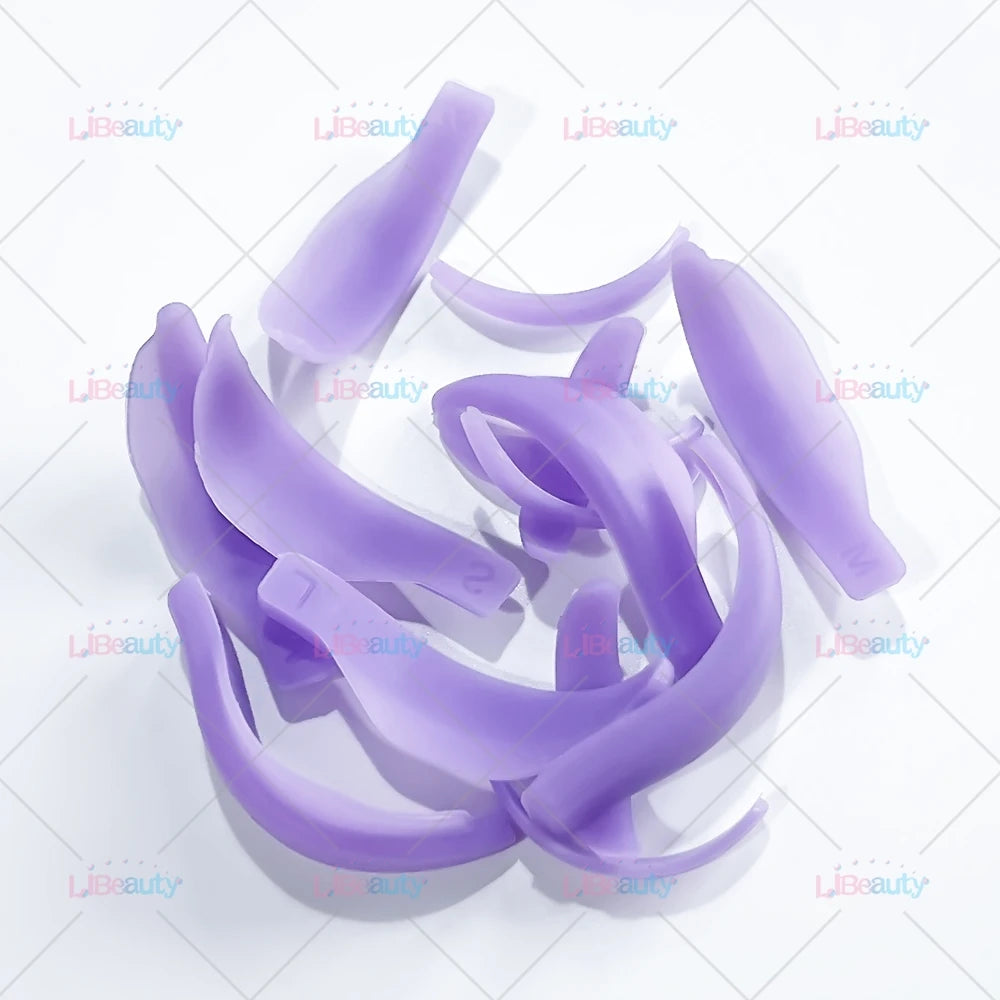 Libeauty 7 Paris Återanvändbara Lash Lift Shield Pads – Silicone Eyelash Curler & Curling Iron Tillbehör, Makeup Tool