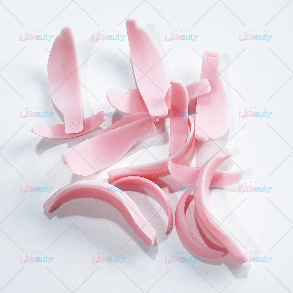 Libeauty 7 Paris Återanvändbara Lash Lift Shield Pads – Silicone Eyelash Curler & Curling Iron Tillbehör, Makeup Tool