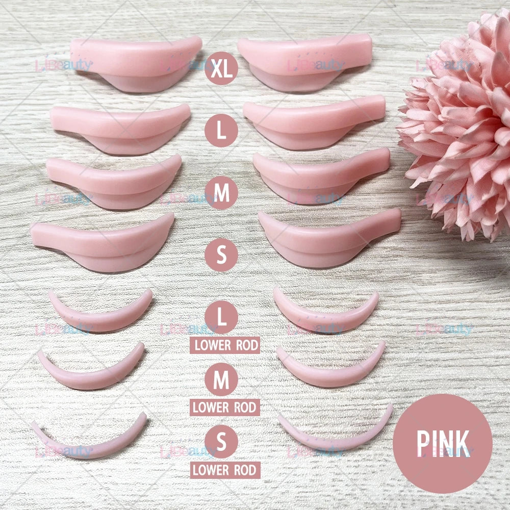 Libeauty 7 Paris Återanvändbara Lash Lift Shield Pads – Silicone Eyelash Curler & Curling Iron Tillbehör, Makeup Tool