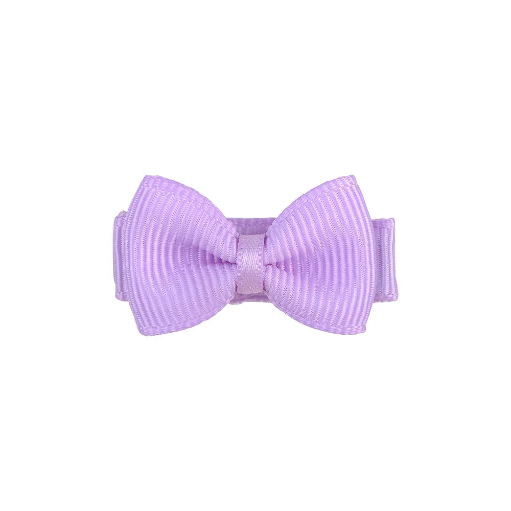 1.2 Inches Mini Hår Bows med clips - fasta färger Hårgrepp för barn & Baby Girl