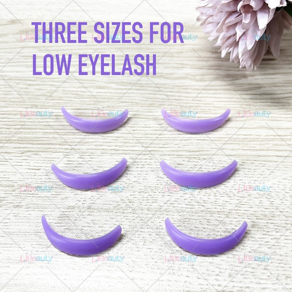 Libeauty 7 Paris Återanvändbara Lash Lift Shield Pads – Silicone Eyelash Curler & Curling Iron Tillbehör, Makeup Tool