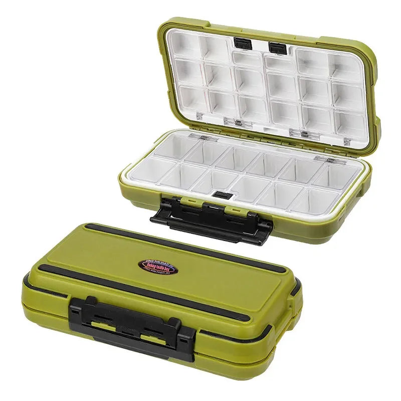 Premium Vattentät dubbelsidig fisketakle Box - Multifunktionell Bait & Tool Organizer