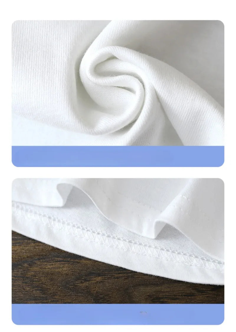 2-10Y Barnens Pure Cotton Short Sleeve Pullover T-Shirt – Baby Pojkar & Flickor Sommar Toppar