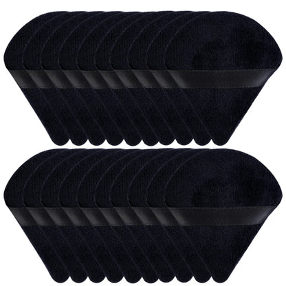 20/30Pcs Triangle Velvet Powder Puff – Våt & Torr användning Makeup Sponge för Foundation, Cosmetics, och Beauty Blending